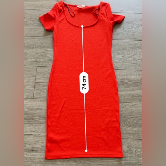 H&M Red Ribbed Bodycon Dress - Picture 5 of 7